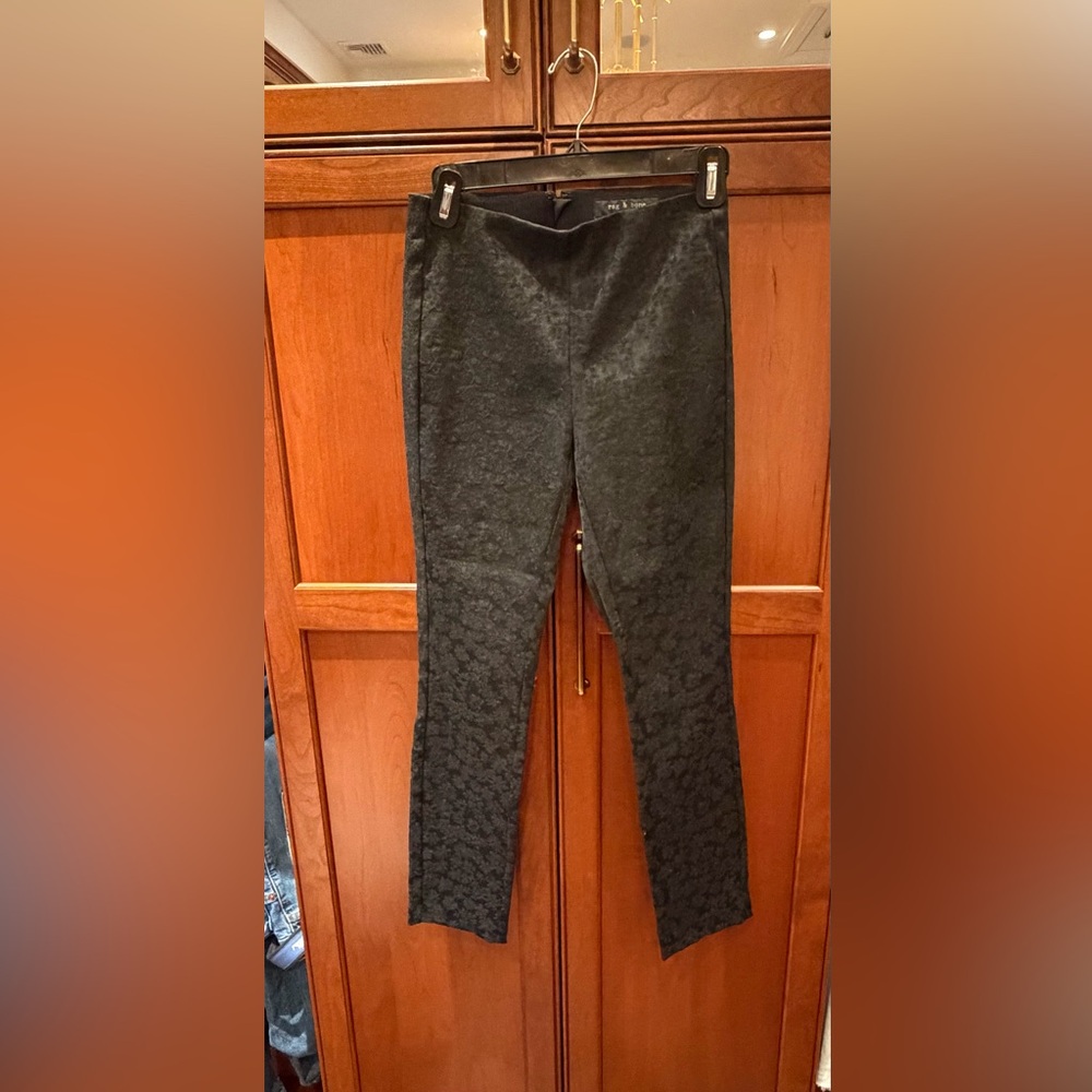 NWT Rag & Bone Black Textured Trousers